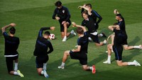 Ini akan menjadi penampilan pertama Kroasia di final Piala Dunia.  Foto: Damir Sagolj/Reuters