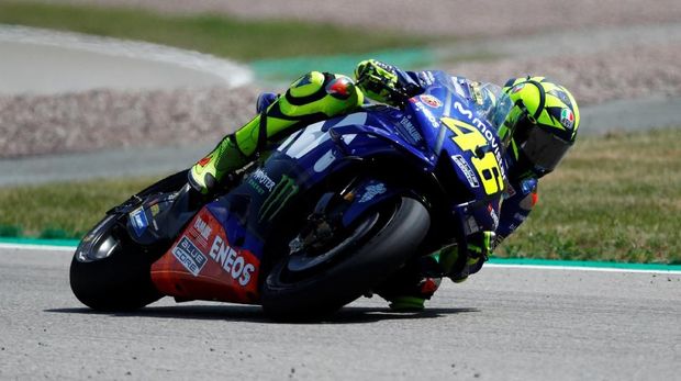 Valentino Rossi kesulitan bersaing di MotoGP.