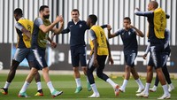 Prancis akan berhadapan dengan Kroasia di tempat yang sama pada pertandingan final Piala Dunia 2018, Minggu (15/7/2018). Foto: Matthias Hangst/Getty Images