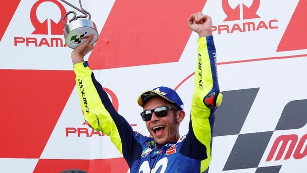 Valentino Rossi kali terakhir meraih podium pada balapan MotoGP Jerman.