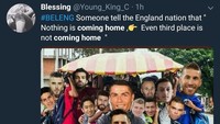 Saat mengejek Inggris, ingatlah bahwa Cristiano Ronaldo dan Lionel Messi justru lebih dulu angkat koper dari Piala Dunia 2018. (Foto: Twitter @Young_king_C