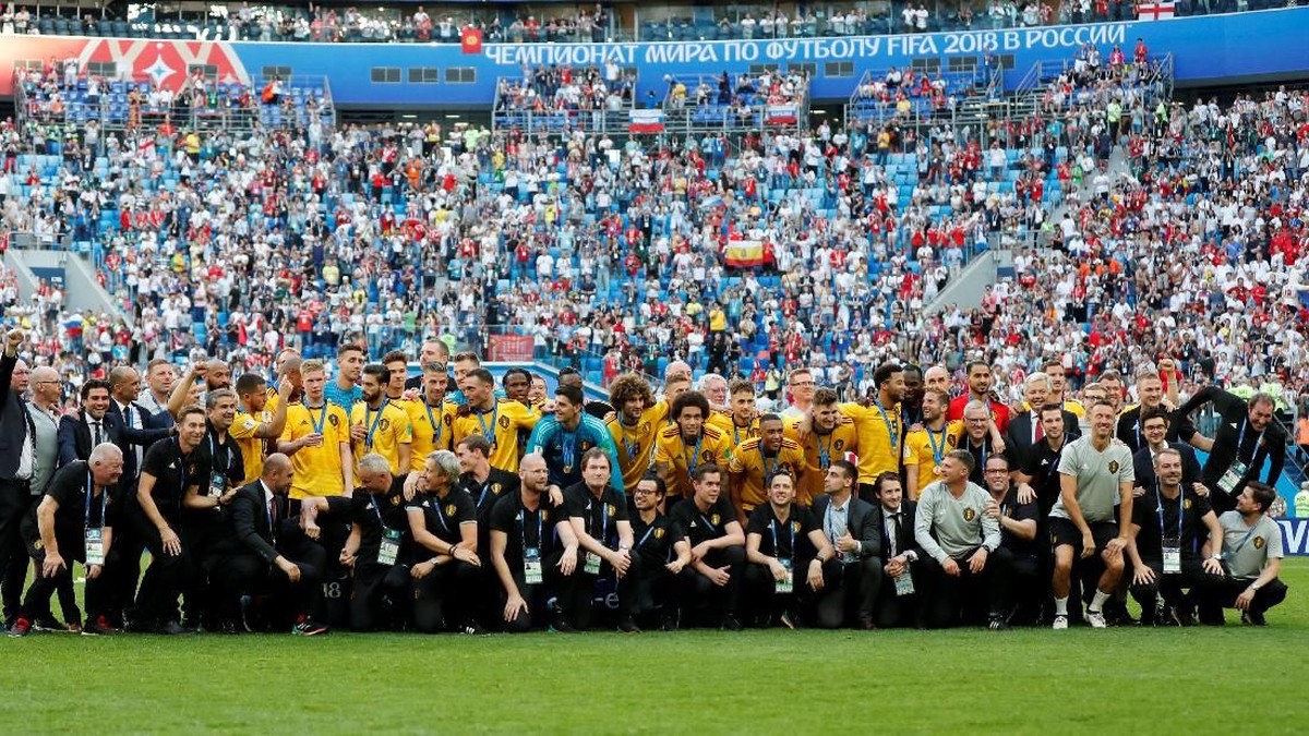 Belgia merebut peringkat ketiga di Piala Dunia 2018 setelah mengalahkan Inggris (Foto: Toru Hanai/Reuters)