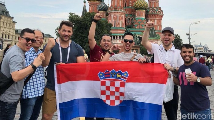 Terhanyut Euforia Pendukung Kroasia Jelang Final Piala Dunia 2018