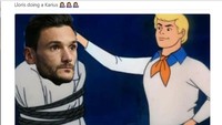 Karius pun kena imbas dari blunder Lloris. Kiper Liverpool itu memang sedang dalam sorotan tajam setelah berkali-kali membuat blunder sejak final Liga Champions. Foto: Twitter