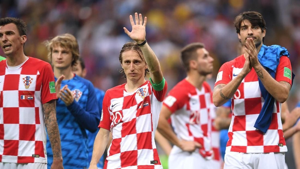 Luka Modric dan Kroasia harus puas sebagai runner-up Piala Dunia 2018. (Foto: Laurence Griffiths/Getty Images)