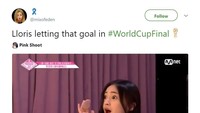 Sampai kaget melihat blunder Lloris. Untungnya tidak memengaruhi hasil akhir pertandingan di mana Prancis mengalahkan Kroasia 4-2. Foto: Twitter