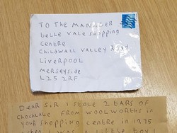 Maling Cokelat Akhirnya Minta Maaf Via Surat Setelah 43 Tahun