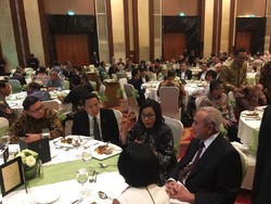 Sri Mulyani Hadiri Peringatan 10 Tahun Adaro Melantai di Bursa