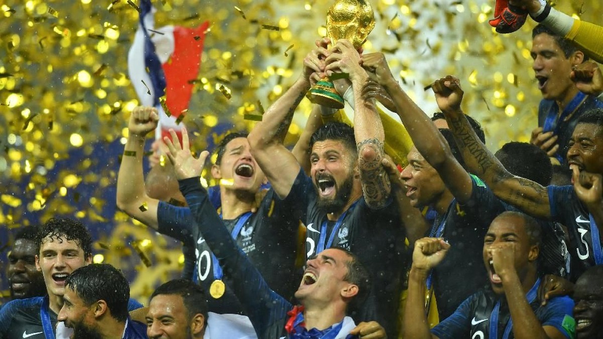 Prancis Menang karena Bhineka Tunggal Ika. (Foto: Dylan Martinez/Reuters)