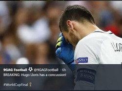 Lagi-lagi menyindir Karius. Blunder yang dilakukan Karius di final Liga Champions diklaim sebagai akibat gegar otak usai kena sikutan pemain lawan. Foto: Twitter