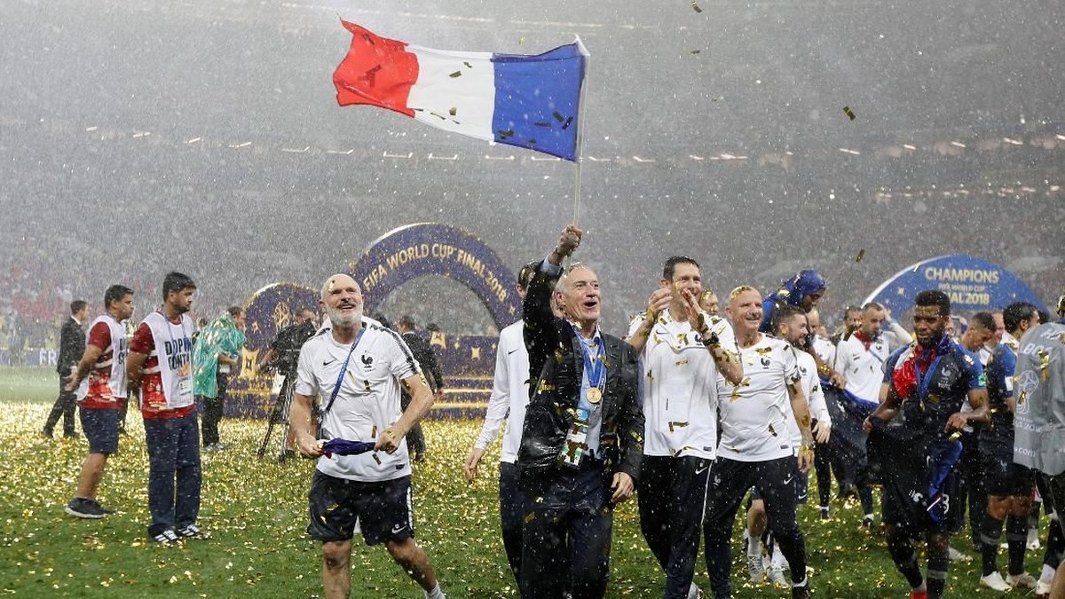 Prancis meraih titel juara dunia kedua usai menjuarai Piala Dunia 2018. (Foto: Darren Staples/Reuters)