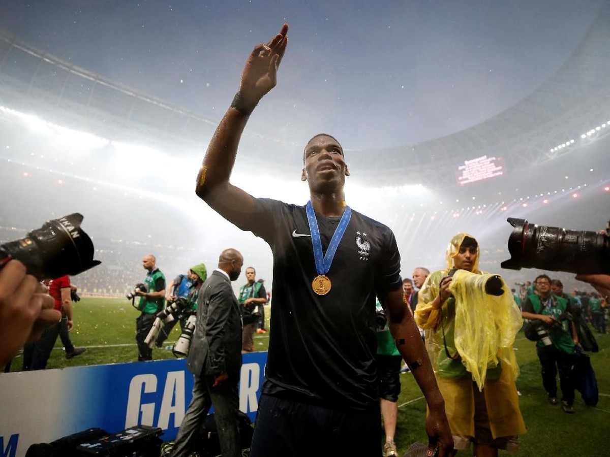 Pemain timnas Prancis, Paul Pogba. (Foto: Carl Recine/Reuters)
