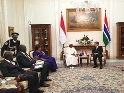 JK Terima Kunjungan Wapres Gambia di Istana Wapres