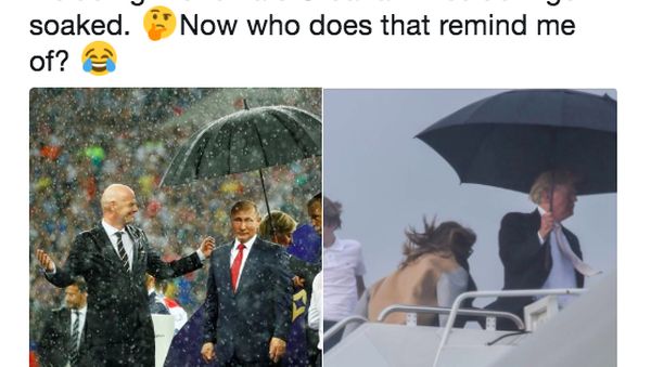 Vladimir Putin Pakai Payung Sendirian Jadi Gunjingan