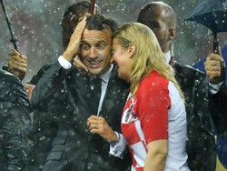 Luka Modric cs Kalah, Presiden Kroasia Hujan-hujanan di Luzhniki