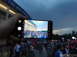 Luzhniki Stadium jadi puncak pesta sepakbola dunia selama sebulan di Rusia. M Resha Pratama/detikSport, taken with OPPO F7.