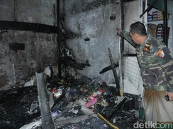Diduga Korsleting, Kios di Pasar Arjowinangun Pacitan Terbakar