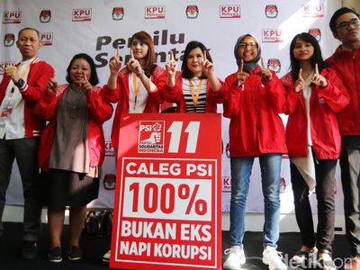 PSI Daftarkan Caleg 100 Persen Bukan Eks Napi Korupsi