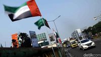 Ini Bendera Peserta Asian Games yang Diikat Bambu