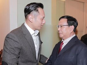AHY ke Prabowo: Terima Kasih Telah Jenguk Pak SBY, Sehat Selalu