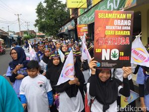 Pelajar di Ciamis Gelar Longmarch dan Teatrikal Bahaya Narkoba Pelajar di Ciamis Gelar Longmarch dan Teatrikal Bahaya Narkoba