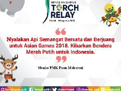 Sambut Obor Asian Games 2018, Menko PMK Kobarkan Semangat Perjuangan