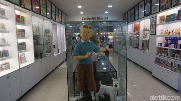 Foto: Toko Suvenir Serba Karakter Tintin, Lucu Banget!