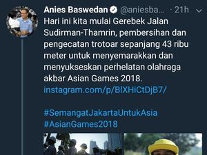 Ramai Dibahas, Tweet Anies Trotoar 43 Ribu Meter Dikoreksi Ramai Dibahas, Tweet Anies Trotoar 43 Ribu Meter Dikoreksi