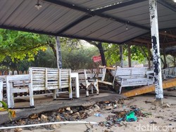 Puluhan Gasebo di Gunungkidul Rusak Diterjang Gelombang Tinggi
