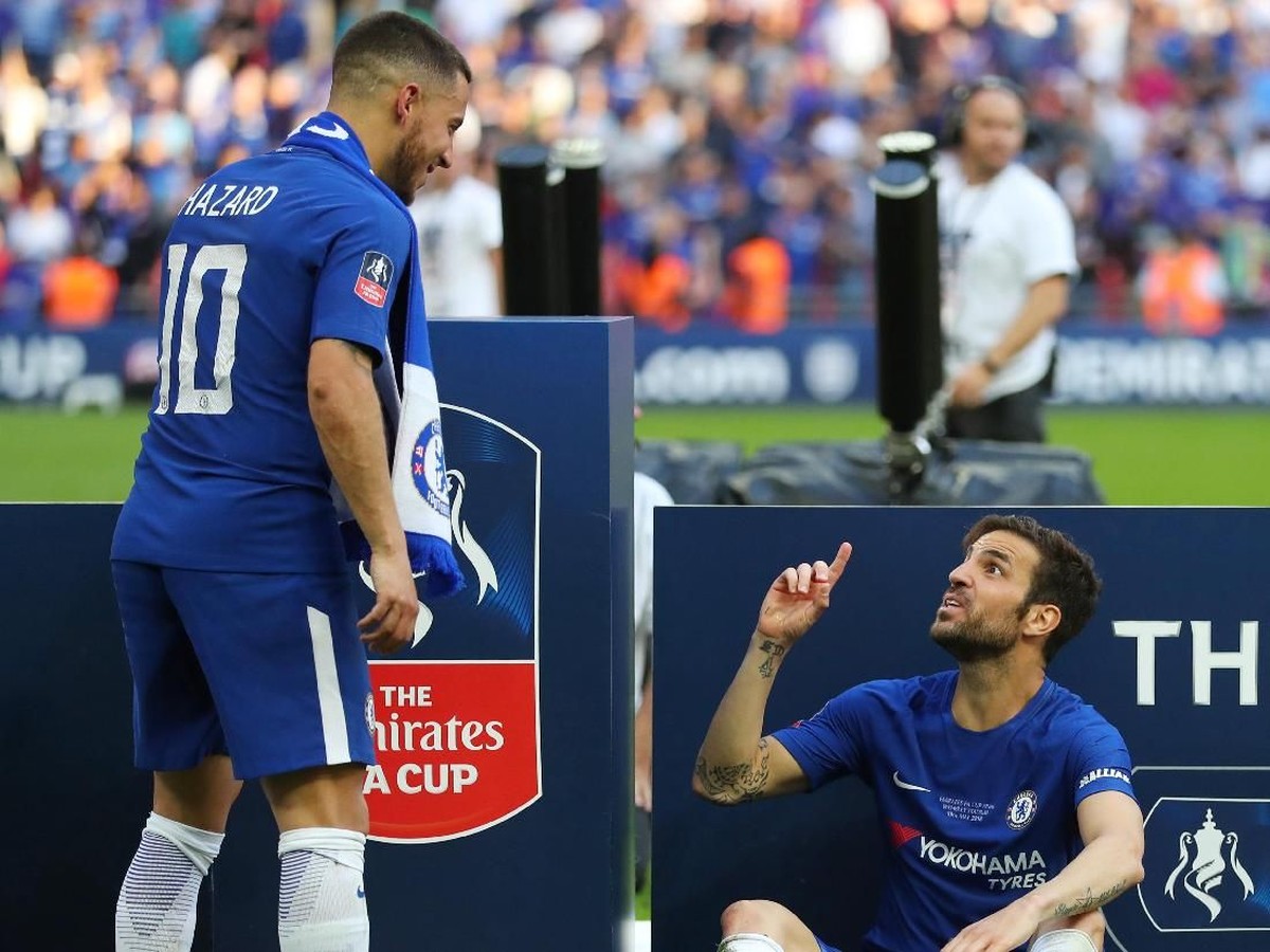 Cesc Fabregas meminta Eden Hazard tak pergi dari Chelsea (Catherine Ivill/Getty Images)