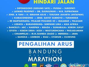 Ada Lomba Maraton, Hindari Jalan Ini Akhir Pekan di Bandung