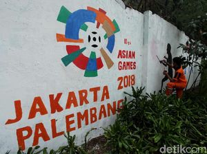 Giliran Lapangan Tembak yang Dihiasi Mural Asian Games