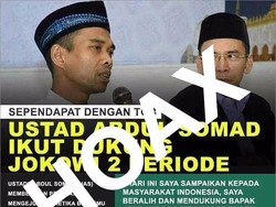 Ustaz Abdul Somad soal Meme Dukung Jokowi 2 Periode: Itu Hoax