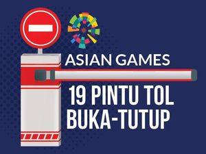 Asian Games, 19 Pintu Tol Buka-Tutup