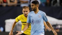 Manchester City tak lagi jor-joran di musim panas ini. Mereka menghabiskan 63,1 juta pound sterling, yang nyaris semuanya digelontorkan untuk menebus Riyad Mahrez dari Leicester City. (Foto: John Gress/Reuters)