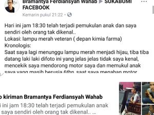 Viral Pemuda Pukul Anak Perempuan di Sukabumi