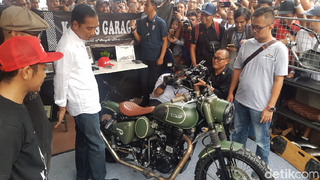 Jokowi dan Motor Modifikasi Milik Gibran