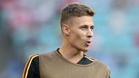 Thorgan Hazard, yang membela Borussia Monchengladbach, santer disebut-sebut sebagai incaran Valencia yang sedang mencari seorang pemain di sektor sayap. (Foto: Richard Heathcote/Getty Images)