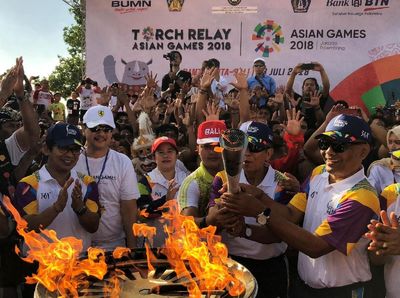 Obor Asian Games 2018 Tiba di Bali
