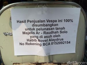 Habib Novel Solo Amanahkan Vespa Ini Dijual untuk Amal Habib Novel Solo Amanahkan Vespa Ini Dijual untuk Amal
