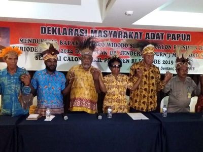 Deklarasi Tokoh Papua Dukung Jokowi-Moeldoko