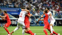 Pertandingan Grup G di Piala Dunia 2018 antara Inggris melawan Tunisia menjadi ajang unjuk gigi kedua negara untuk dapat lolos ke babak 16 besar. Inggris mengandalkan skuad mudanya menunjukkan bahwa pengaturan waktu dan kesabaran mampu menjadi penentu kemenangan dalam pertandingan ini. Harry Kane menjadi penyelamat The Three Lions di waktu Injury Time yang membalikkan keadaan memenangkan Inggris dengan skor akhir 2-1 kekalahan untuk Tunisia. Matthias Hangst/Getty Images.