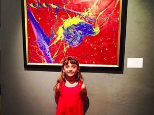 Melukis Sejak Umur 9 Bulan, Anak Ini Hasilkan Uang Ratusan Juta