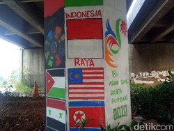 Ini Cerita di Balik Viral PPSU Lukis Mural Asian Games di Joglo