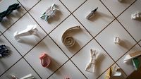 Foto: Belasan Ribu Origami dari Pembungkus Sumpit