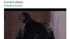 Meme Kocak Warga Inggris Tak Tahan Cuaca Panas