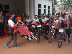 Tim Jelajah Sepeda Nusantara 2018 Tiba di Sulsel