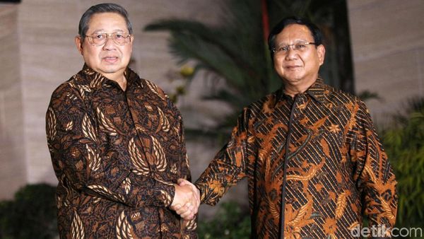 Potret Pertemuan SBY dan Prabowo yang Berbalut Batik