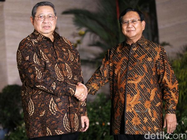 Potret Pertemuan SBY dan Prabowo yang Berbalut Batik