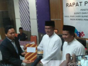 Herdiat-Yana Ditetapkan KPU Pimpin Pemkab Ciamis